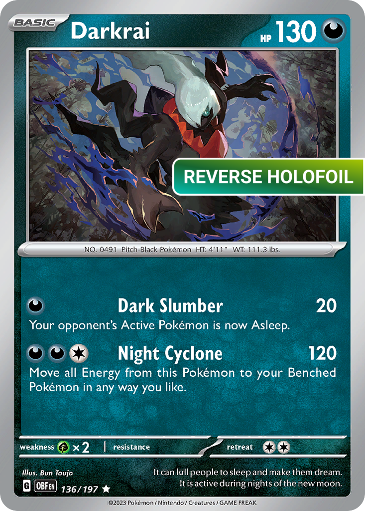 Darkrai (OBF) #136 [EN/R] s/o