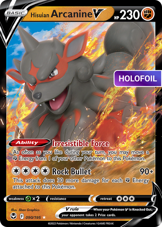 Hisuian Arcanine V (SIT) #90 [EN/H]