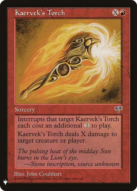 Kaervek's Torch (PLST) #MIR-185 [EN/N] s/o
