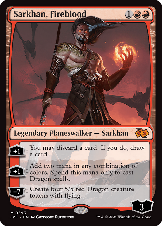 Sarkhan, Fireblood (J25) #593 [EN/N] s/o