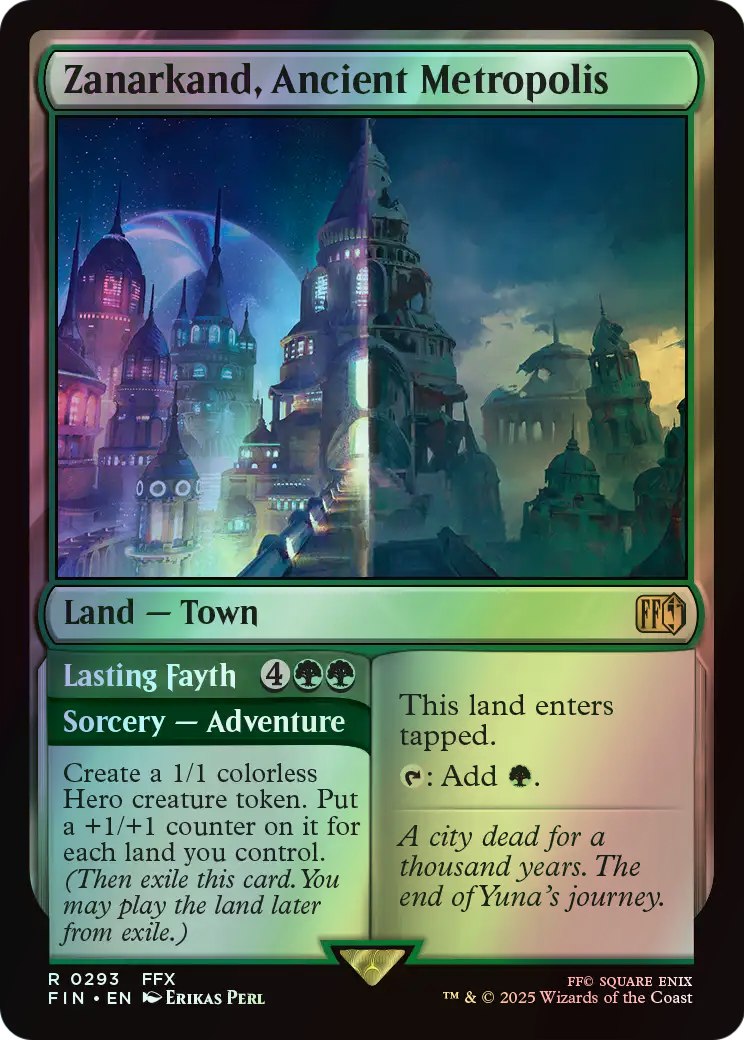 Zanarkand, Ancient Metropolis // Lasting Fayth (FIN) #293 [EN/F] s/o