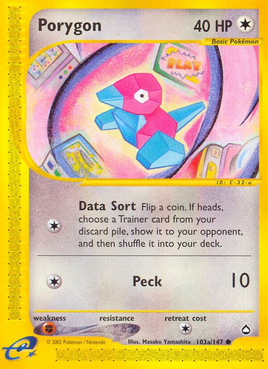 Porygon (103a) (AQ) #103a [EN/N]