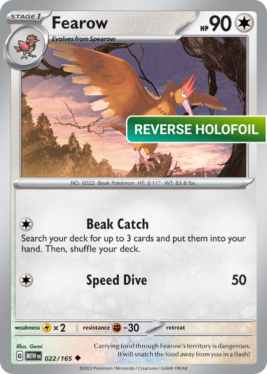 Fearow (MEW) #022 [EN/R] s/o