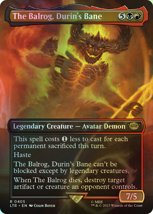The Balrog, Durin's Bane (LTR) #405 [EN/F]