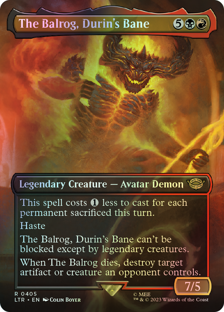 The Balrog, Durin's Bane (LTR) #405 [EN/F]
