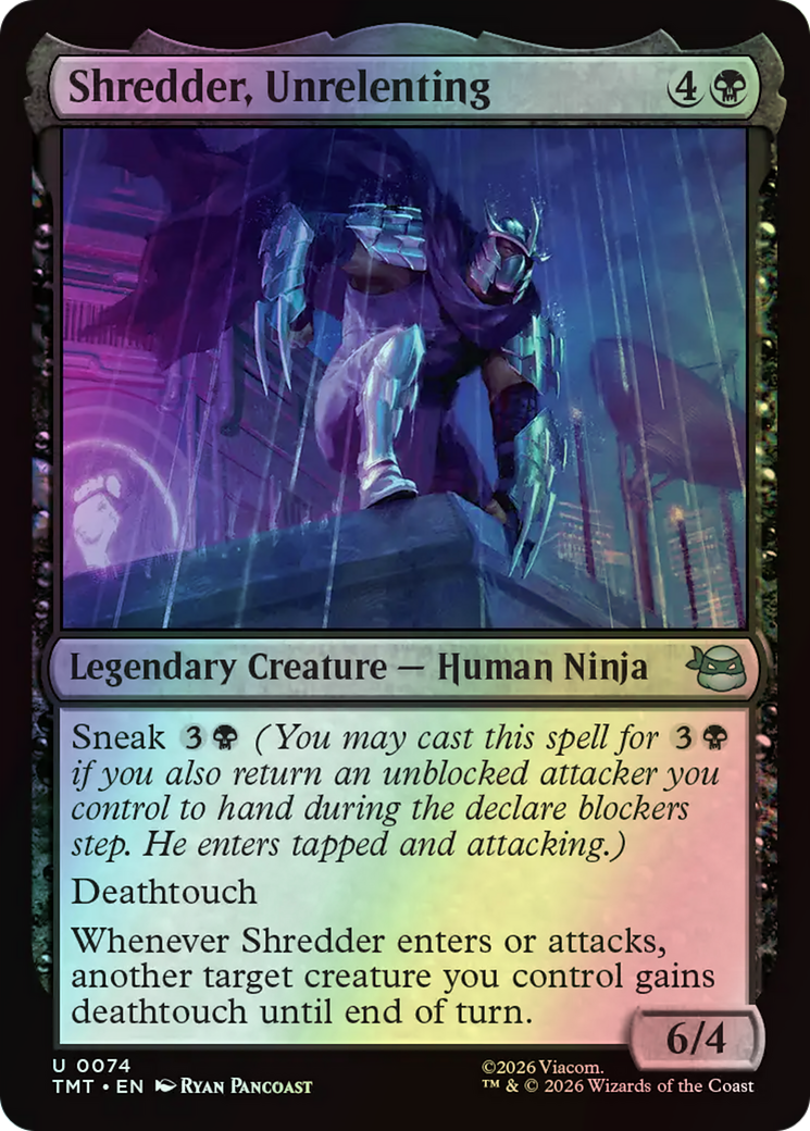 Shredder, Unrelenting (TMT) #74 [EN/F]