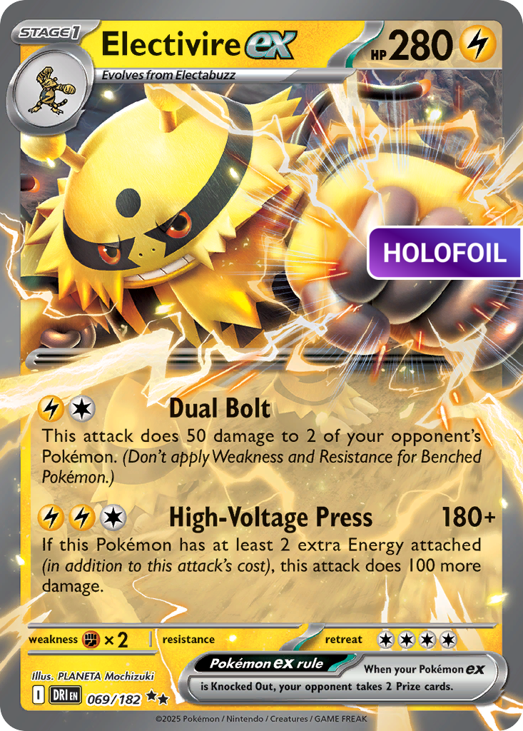 Electivire ex - 069/182 (DRI) #069 [EN/H] s/o