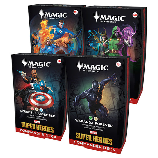 [PRE-ORDER] Magic: The Gathering - Marvel Super Heroes Commander - Set (All 4 Decks)