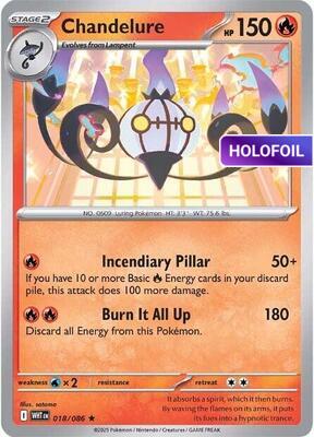 Chandelure (WHT) #018_V1 [EN/H]