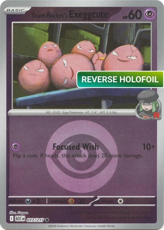 Team Rocket's Exeggcute (Energy Symbol Pattern) (ASC) #077_V3 [EN/R]