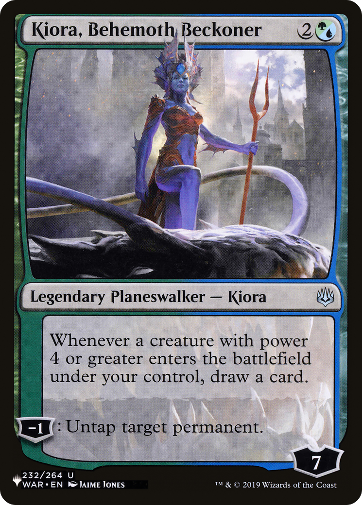 Kiora, Behemoth Beckoner (PLST) #WAR-232 [EN/N]