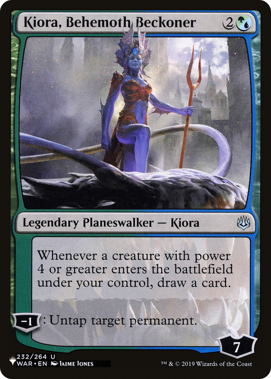 Kiora, Behemoth Beckoner (PLST) #WAR-232 [EN/N]