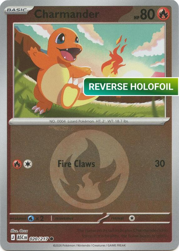 Charmander (Energy Symbol Pattern) (ASC) #020_V3 [EN/R]