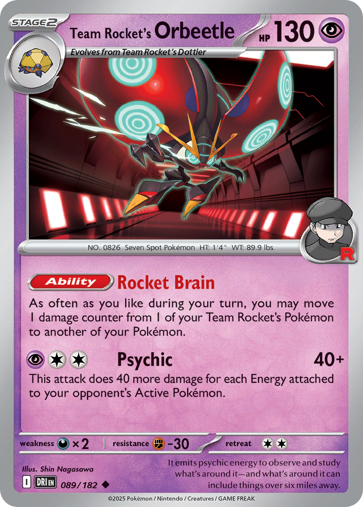 Team Rocket's Orbeetle (DRI) #89 [EN/N]