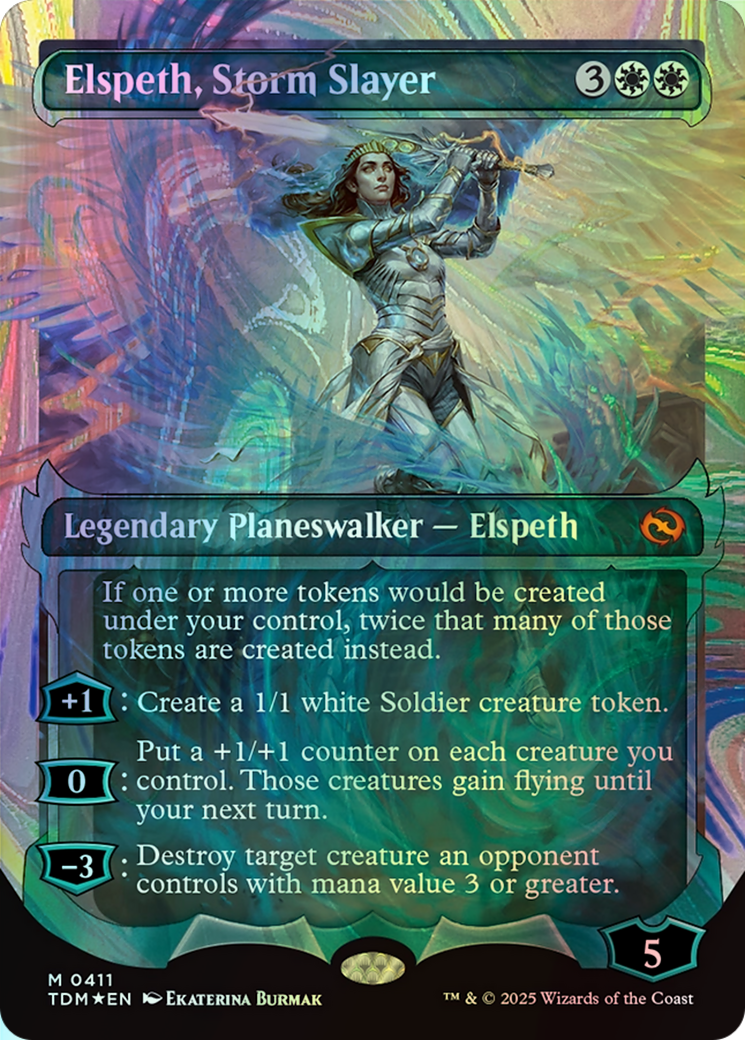Elspeth, Storm Slayer - Halo Foil (TDM) #411 [EN/F] s/o