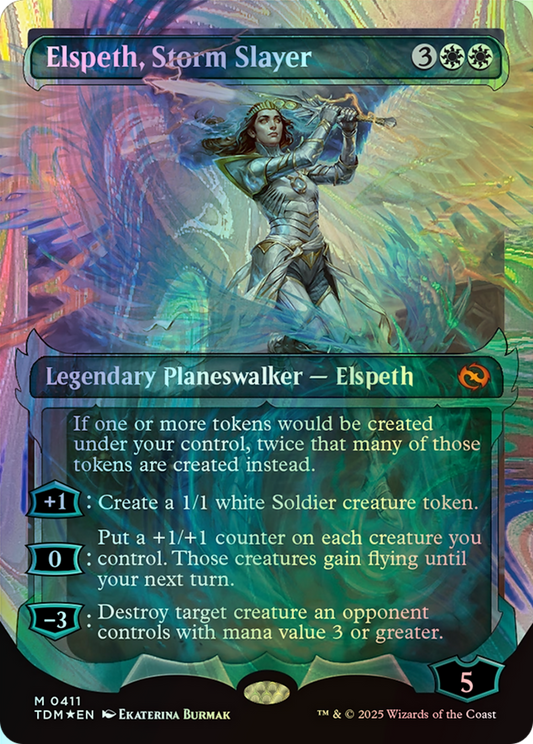 Elspeth, Storm Slayer - Halo Foil (TDM) #411 [EN/F] s/o