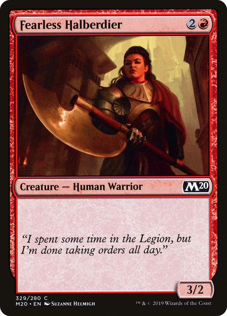 Fearless Halberdier (M20) #329 [EN/N]
