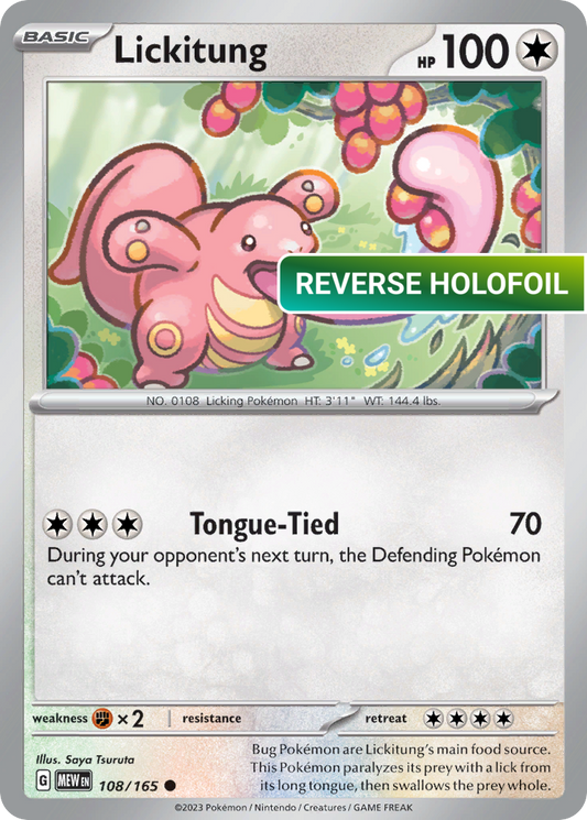 Lickitung (MEW) #108 [EN/R] s/o