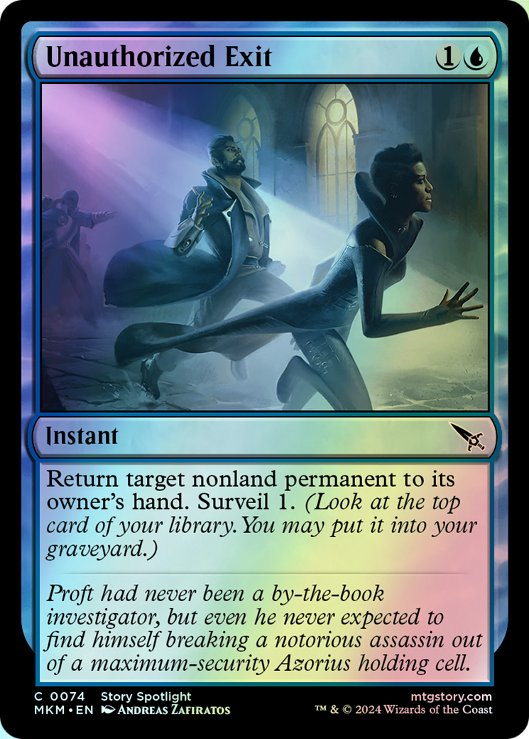 Unauthorized Exit (MKM) #74 [EN/F] s/o