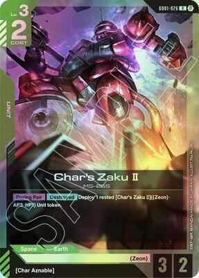 Char's Zaku II (GD01_B) #GD01-026 [EN/F] s/o