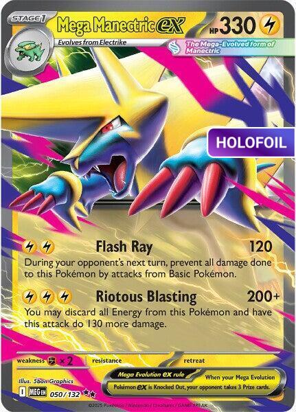 Mega Manectric ex - 050/132 (MEG) #050 [EN/H]