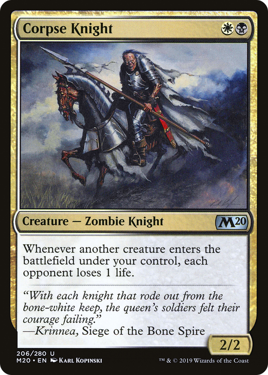 Corpse Knight (M20) #206 [EN/N] s/o