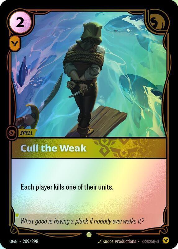 Cull the Weak (OGN) #209 [EN/F] s/o