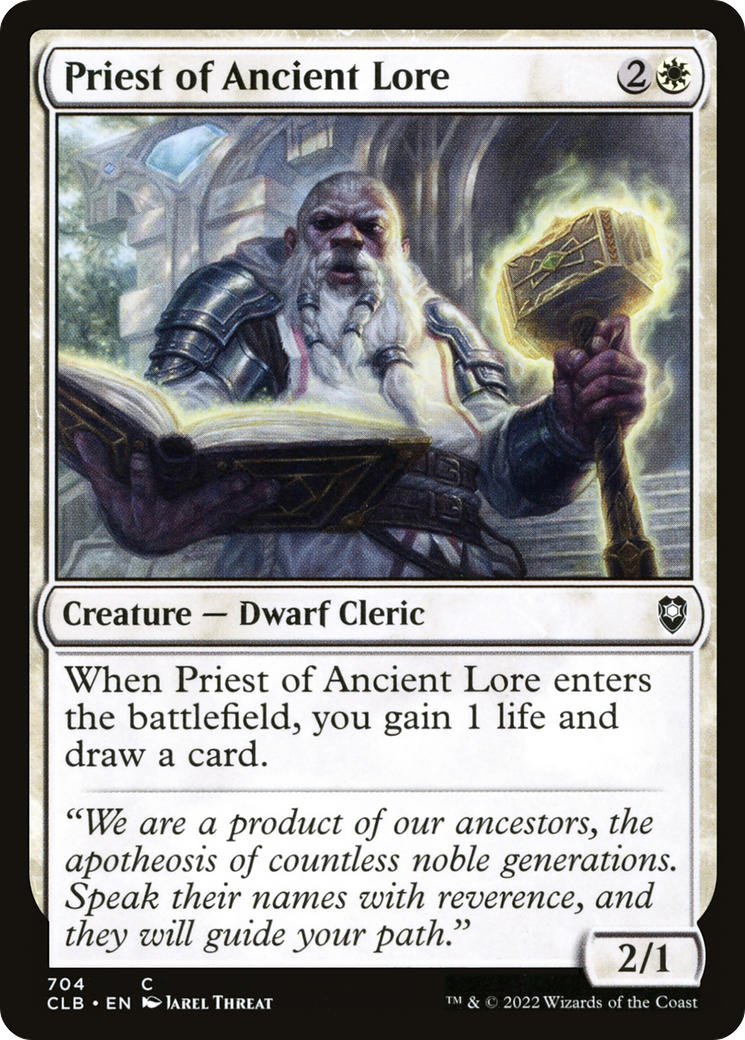 Priest of Ancient Lore (CLB) #704 [EN/N]