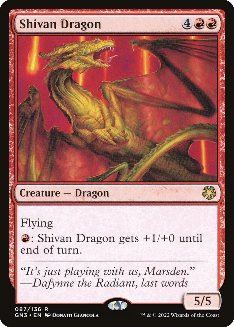Shivan Dragon (GN3) #87 [EN/N]