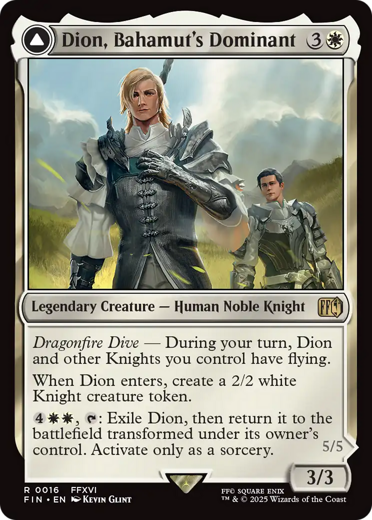Dion, Bahamut's Dominant // Bahamut, Warden of Light (FIN) #16 [EN/N] s/o