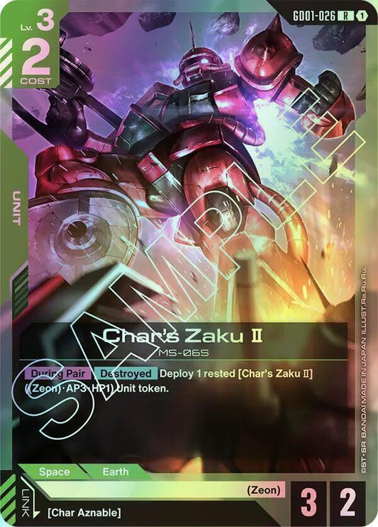 Char's Zaku II (GD01) #GD01-026 [EN/F] s/o