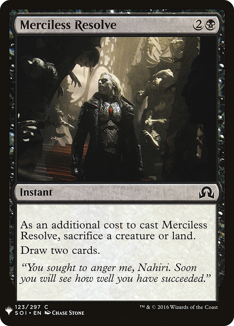 Merciless Resolve (PLST) #SOI-123 [EN/N]