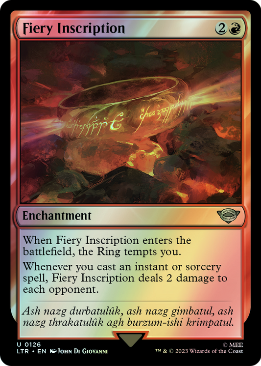 Fiery Inscription (LTR) #126 [EN/F] s/o
