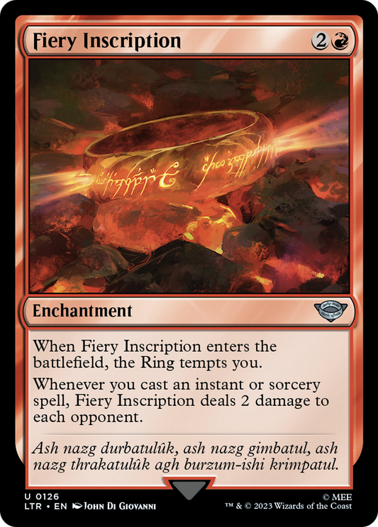Fiery Inscription (LTR) #126 [EN/N] s/o