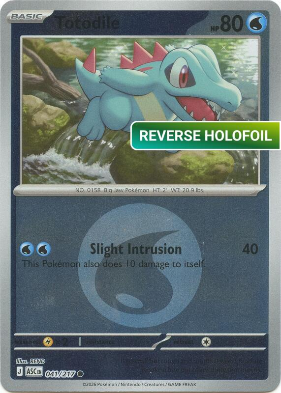 Totodile (Energy Symbol Pattern) (ASC) #041_V3 [EN/R] s/o