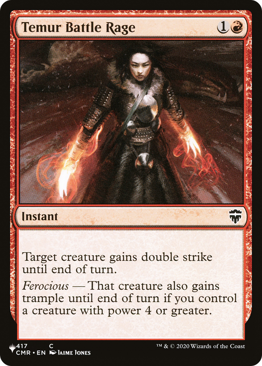 Temur Battle Rage (PLST) #CMR-417 [EN/N] s/o