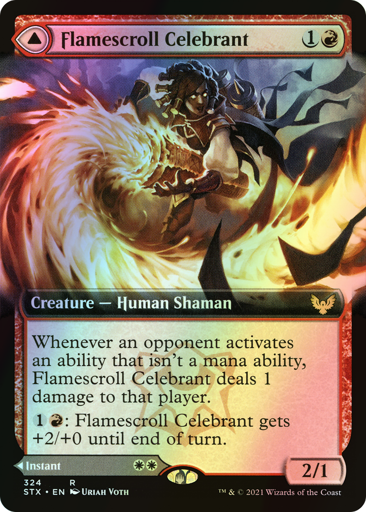 Flamescroll Celebrant // Revel in Silence (STX) #324 [EN/F] s/o