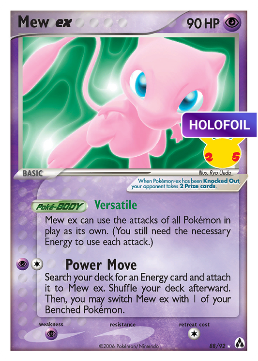Mew ex (CEL:CC) #88 [EN/H] s/o