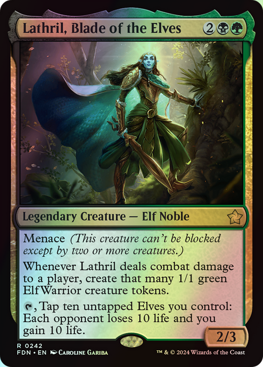 Lathril, Blade of the Elves (FDN) #242 [EN/F] s/o