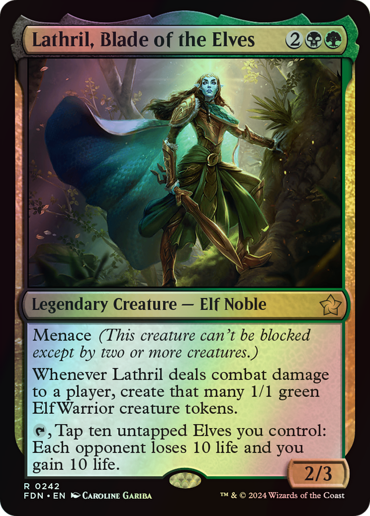 Lathril, Blade of the Elves (FDN) #242 [EN/F] s/o
