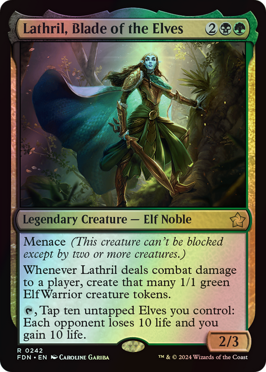 Lathril, Blade of the Elves (FDN) #242 [EN/F] s/o