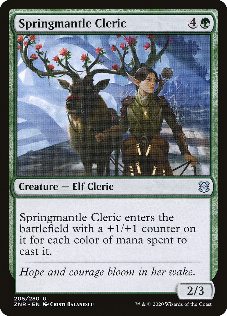 Springmantle Cleric (ZNR) #205 [EN/N]