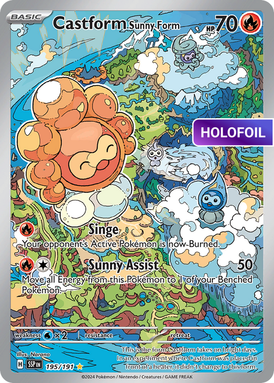 Castform Sunny Form (SSP) #195 [EN/H] s/o