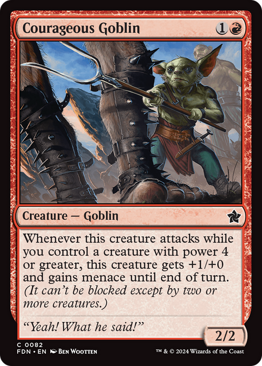 Courageous Goblin (FDN) #82 [EN/N]