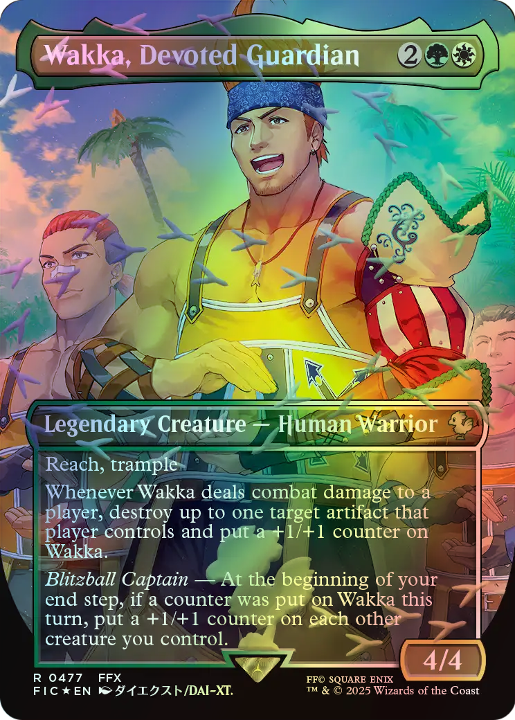 Wakka, Devoted Guardian - Chocobotrack Foil (FIC) #477 [EN/F]