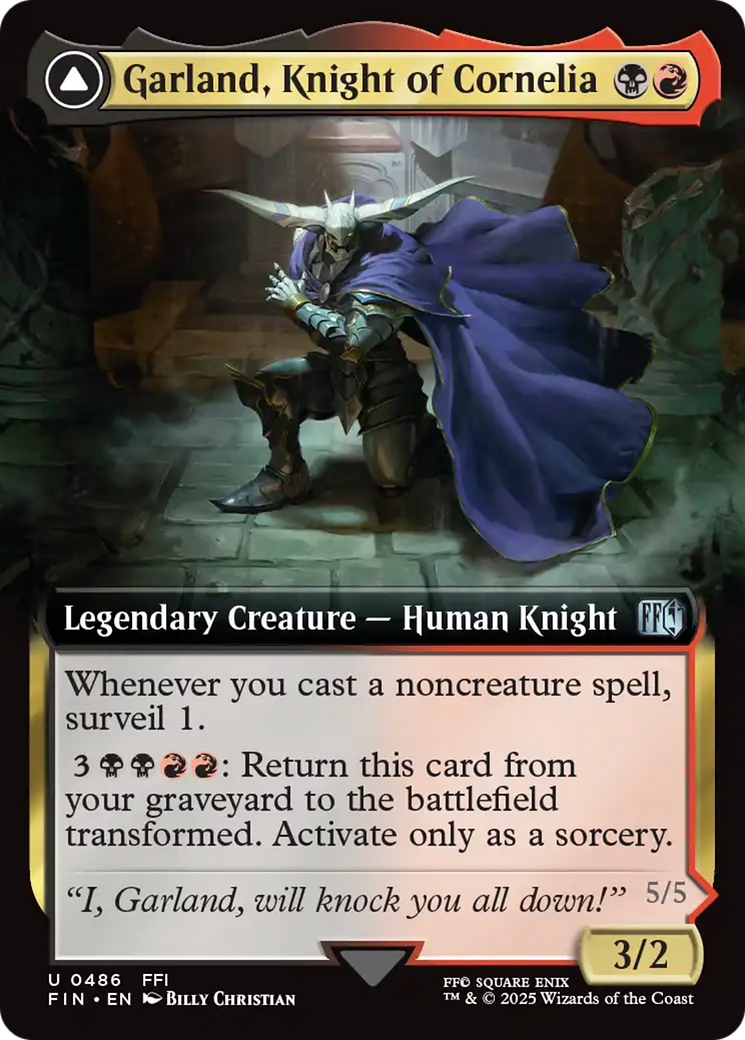 Garland, Knight of Cornelia // Chaos, the Endless (FIN) #486 [EN/N] s/o