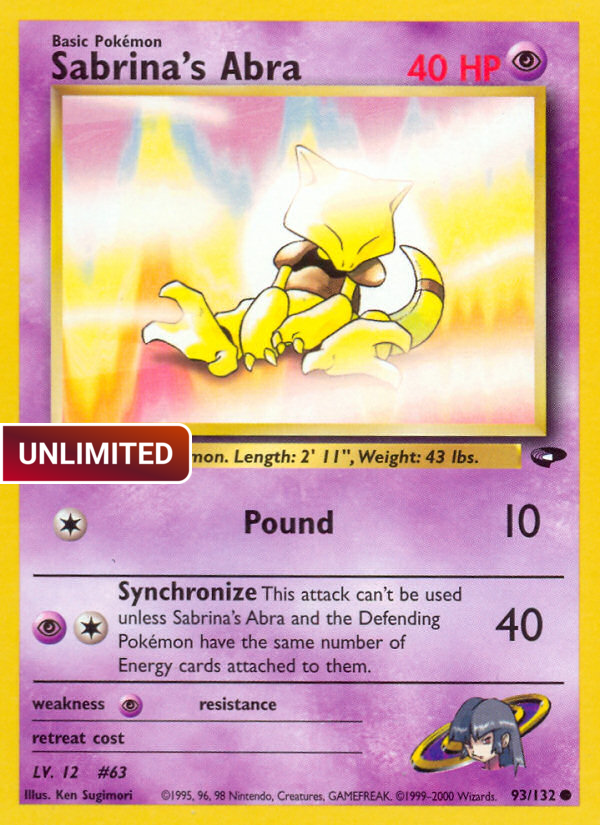 Sabrina's Abra (93) (G2) #093 [EN/U]