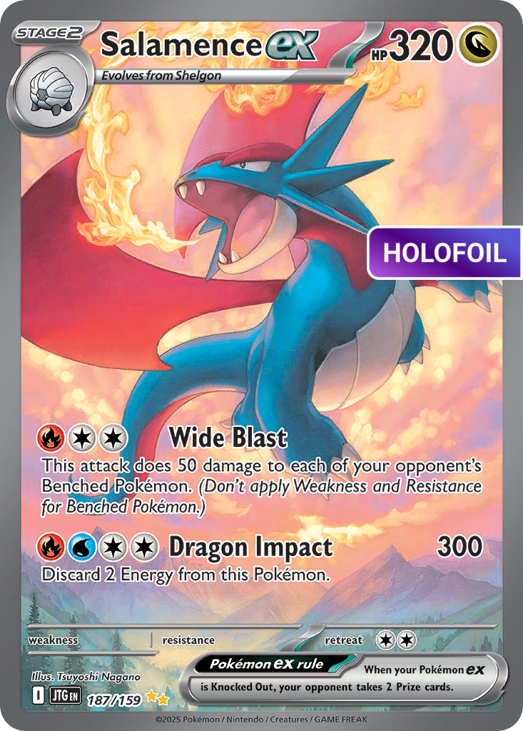 Salamence ex - 187/159 (JTG) #187 [EN/H]