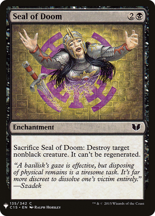 Seal of Doom (PLST) #C15-135 [EN/N] s/o