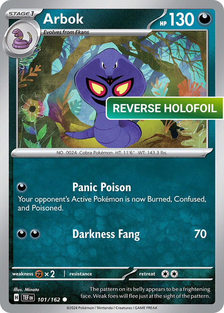 Arbok - 101/162 (TEF) #101 [EN/R] s/o